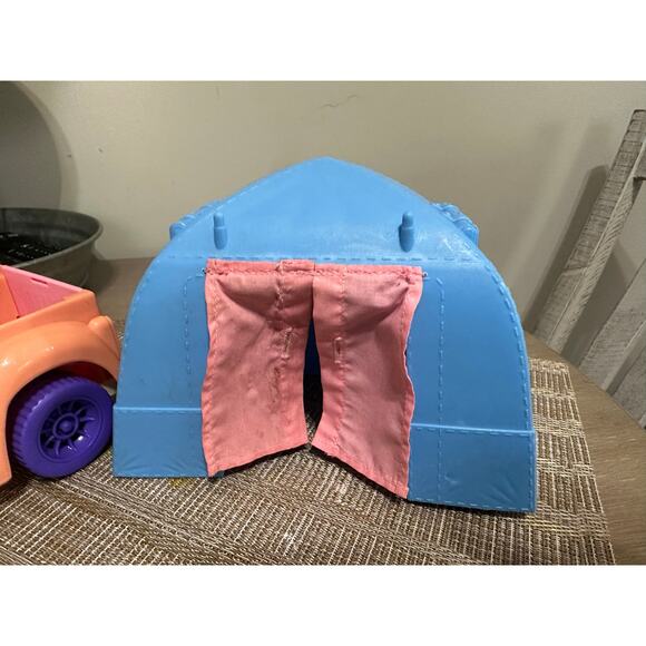 Fisher Price Loving Dollhouse Dream Cruiser Jeep With Canopy Vintage with Tent - Picture 10 of 10